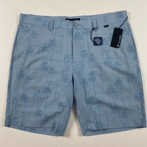Travis Mathew Other - NWT Travis Mathew Smooth Talker Shorts Mens Size 38 Blue Golf Flat Front Stretch